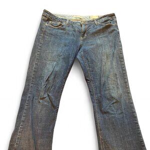 Vintage Gap straight leg size 14R low rise dark wash jeans